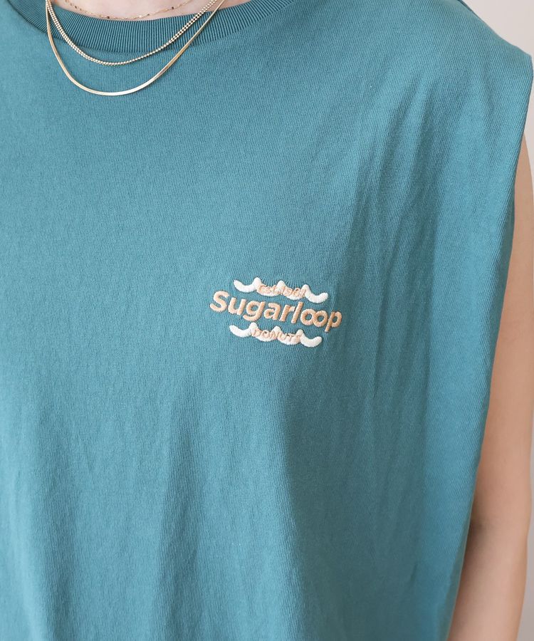 AMERICAN HOLIC「ロゴ刺繍ノースリーブプルオーバー」|Tシャツ・カットソー|