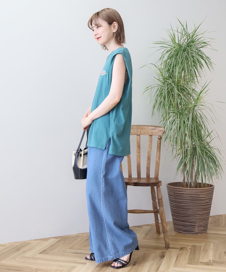 AMERICAN HOLIC「ロゴ刺繍ノースリーブプルオーバー」|Tシャツ・カットソー|