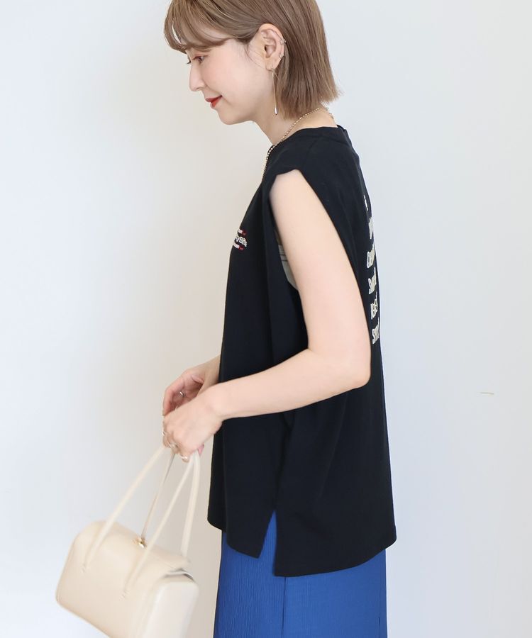 AMERICAN HOLIC「ロゴ刺繍ノースリーブプルオーバー」|Tシャツ・カットソー|