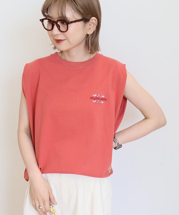 AMERICAN HOLIC「ロゴ刺繍ノースリーブプルオーバー」|Tシャツ・カットソー|