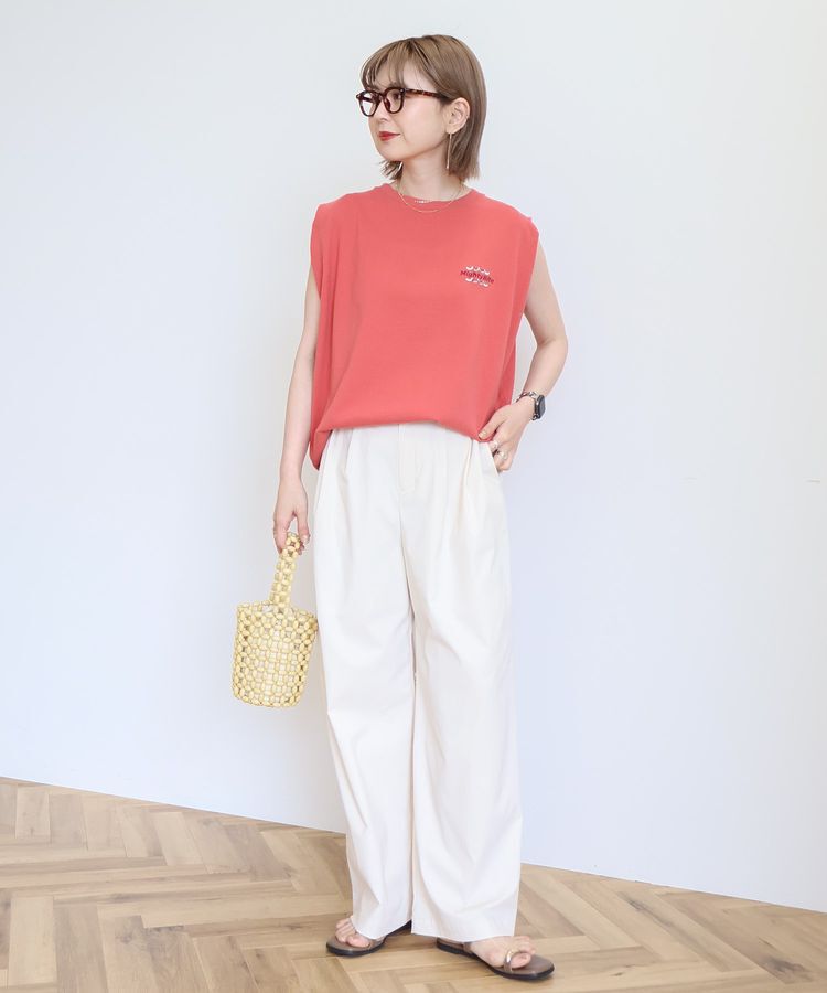 AMERICAN HOLIC「ロゴ刺繍ノースリーブプルオーバー」|Tシャツ・カットソー|