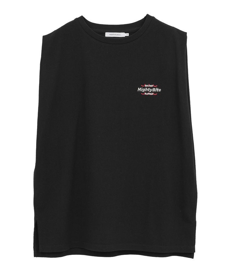 AMERICAN HOLIC「ロゴ刺繍ノースリーブプルオーバー」|Tシャツ・カットソー|