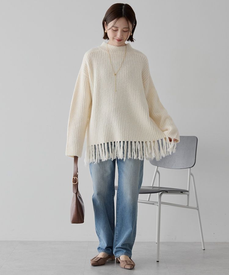 AMERICAN HOLIC「フリンジニットプルオーバー」|ニット・セーター|