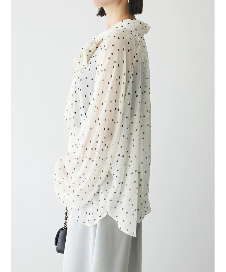 AnriettMusee「シアーボウタイブラウス」|シャツ・ブラウス|
