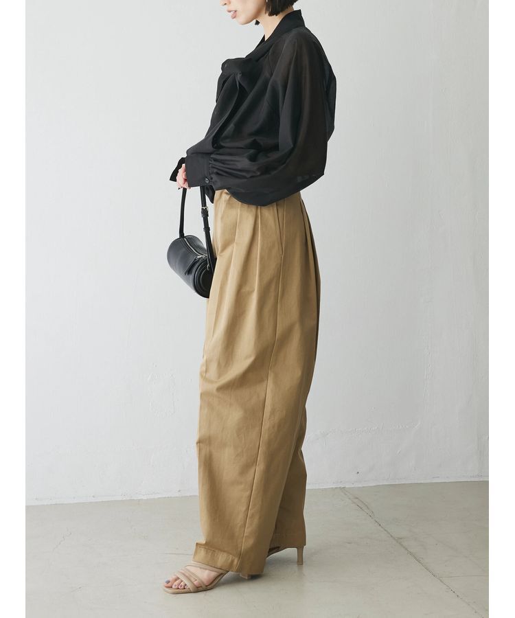 AnriettMusee「シアーボウタイブラウス」|シャツ・ブラウス|