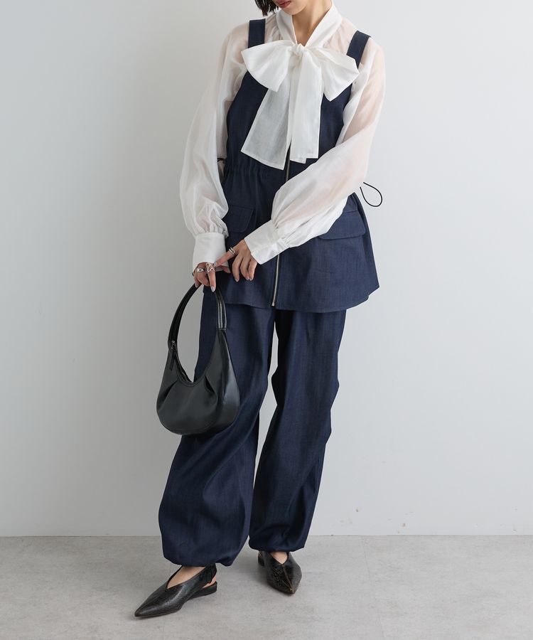 AnriettMusee「シアーボウタイブラウス」|シャツ・ブラウス|