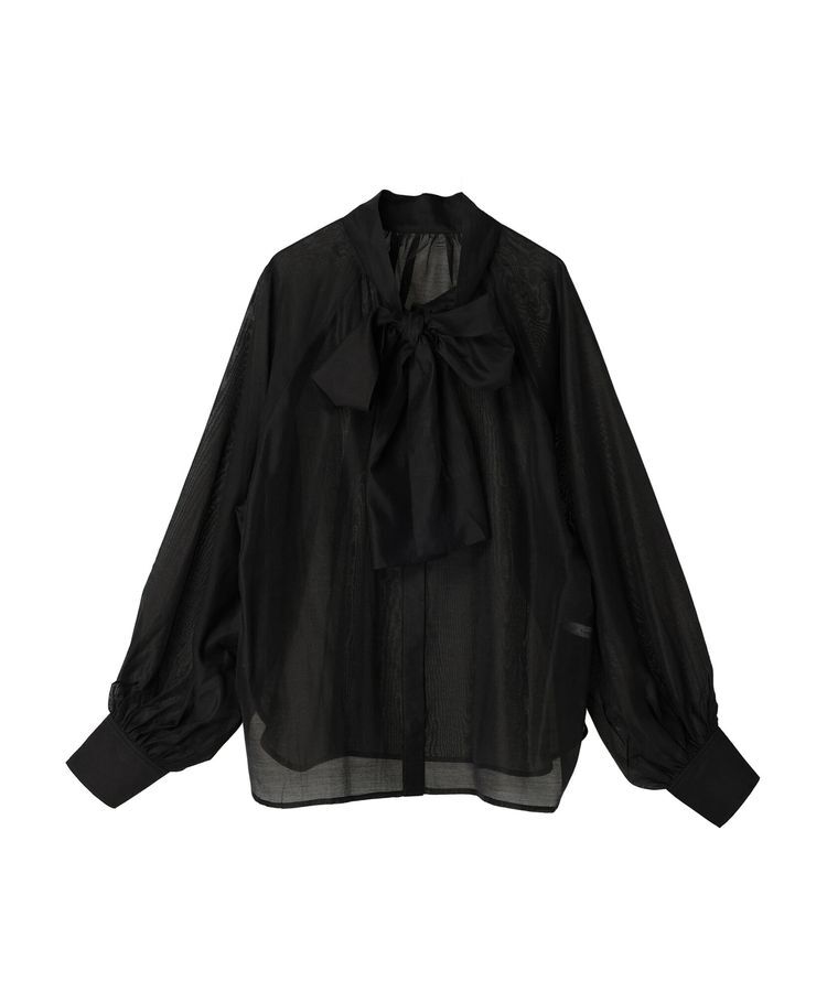 AnriettMusee「シアーボウタイブラウス」|シャツ・ブラウス|