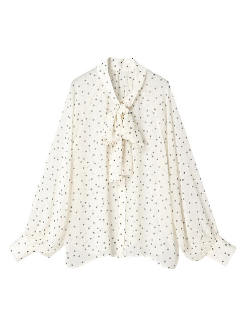 AnriettMusee「シアーボウタイブラウス」|シャツ・ブラウス|