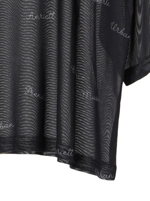 AnriettMusee「ロゴ入りチュールトップス」|Tシャツ・カットソー|