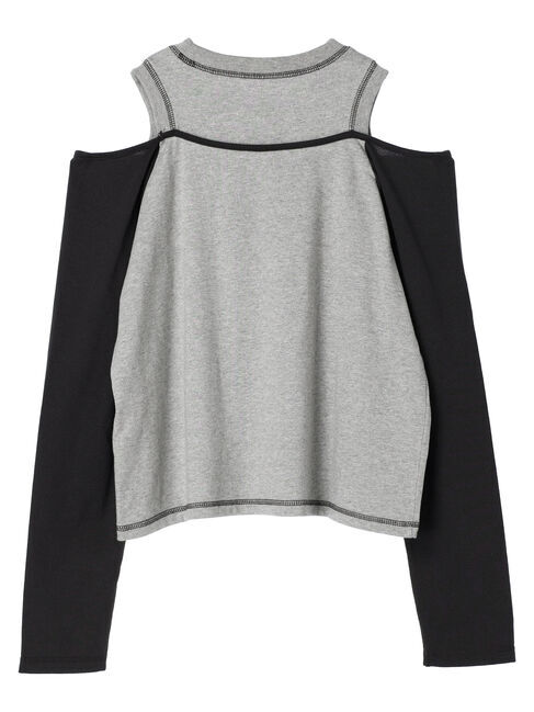 Green Parks「EGOIST　肩開きロゴ長袖プルオーバー」|Tシャツ・カットソー|