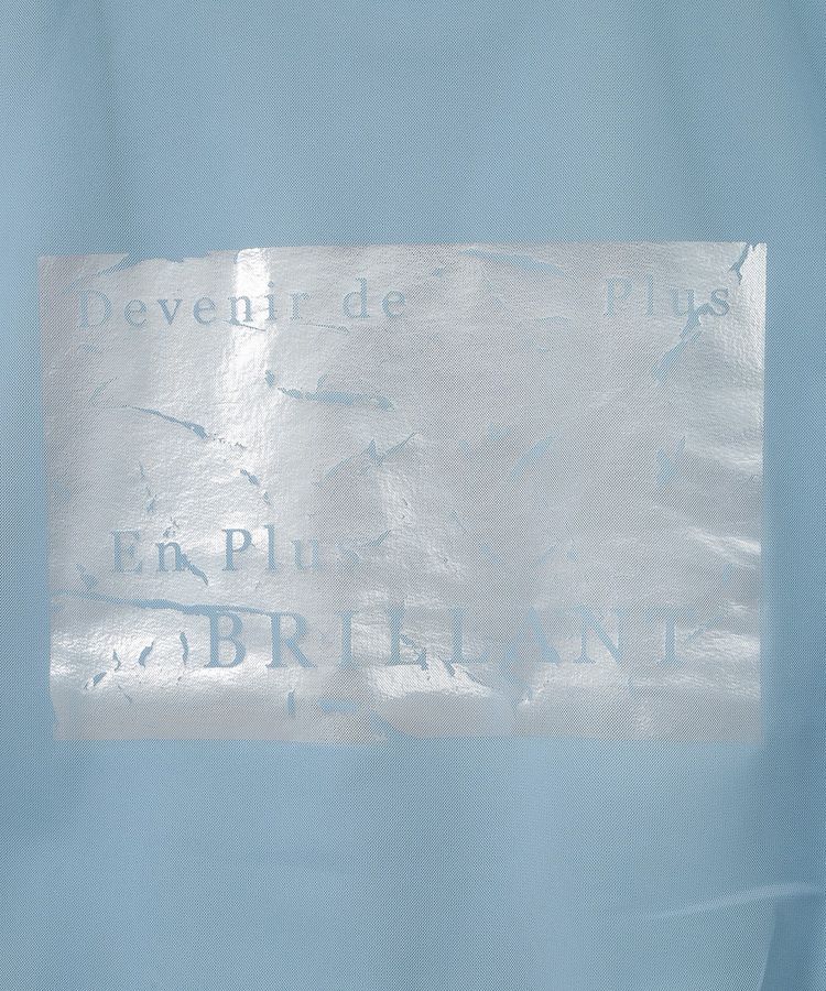 Green Parks「箔プリントチュール重ねプルオーバー」|スウェット・ジャージ|