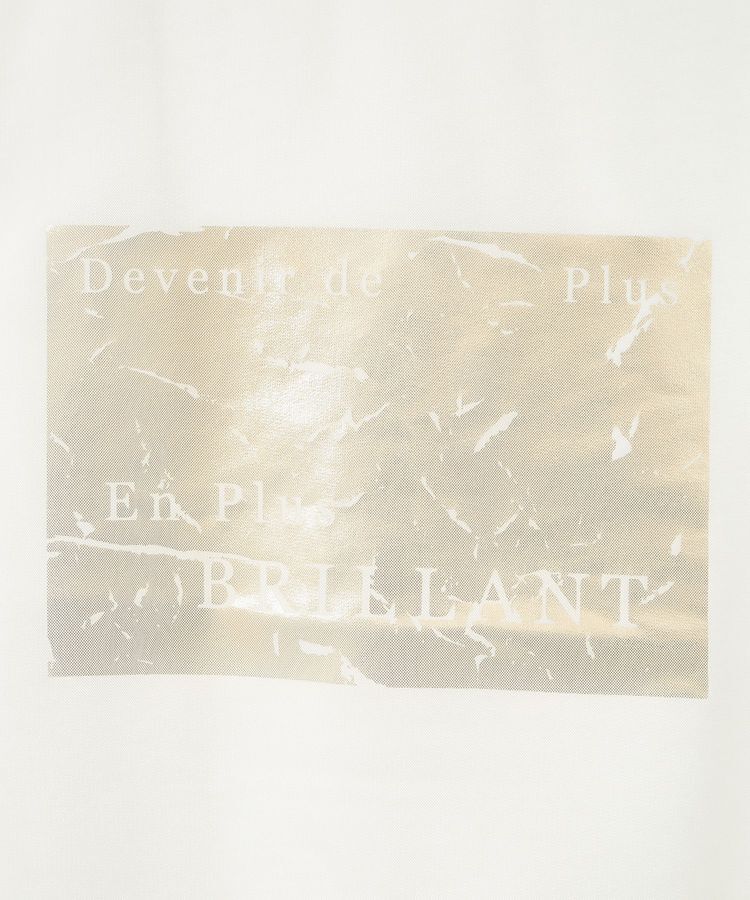 Green Parks「箔プリントチュール重ねプルオーバー」|スウェット・ジャージ|