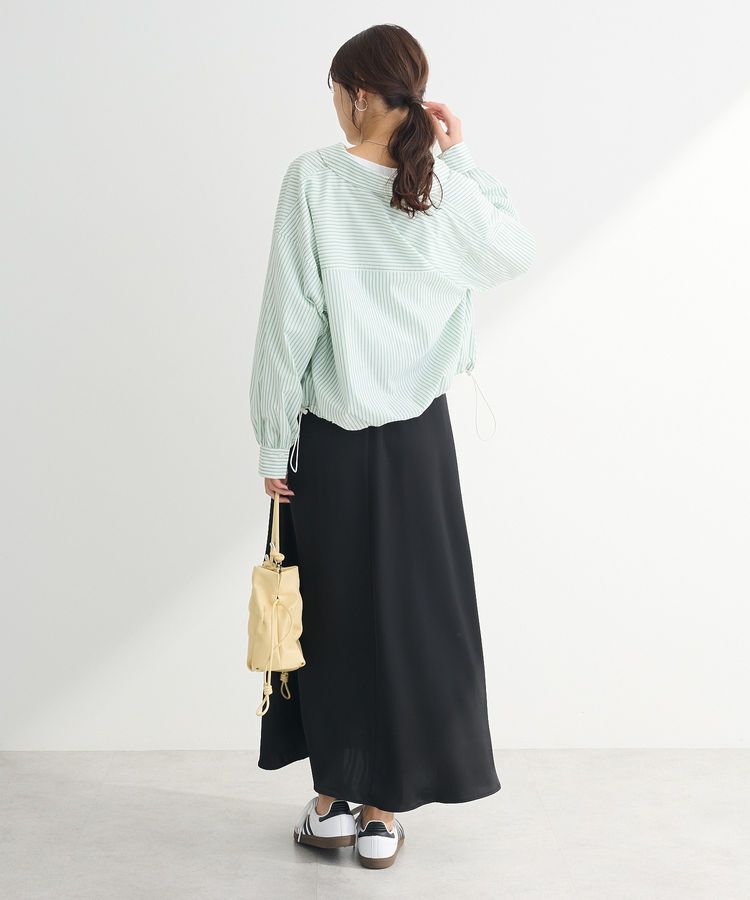 Green Parks「イージーケア裾ドロストシャツ」|シャツ・ブラウス|