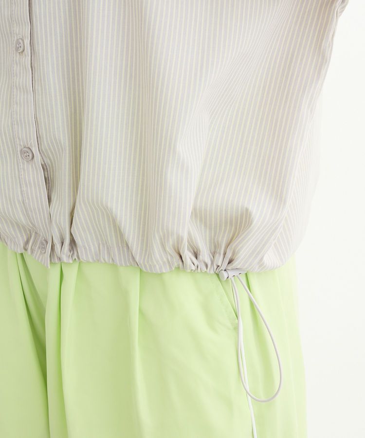 Green Parks「イージーケア裾ドロストシャツ」|シャツ・ブラウス|