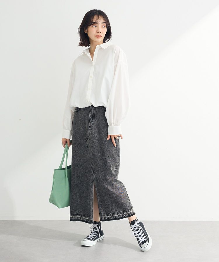 Green Parks「イージーケア裾ドロストシャツ」|シャツ・ブラウス|