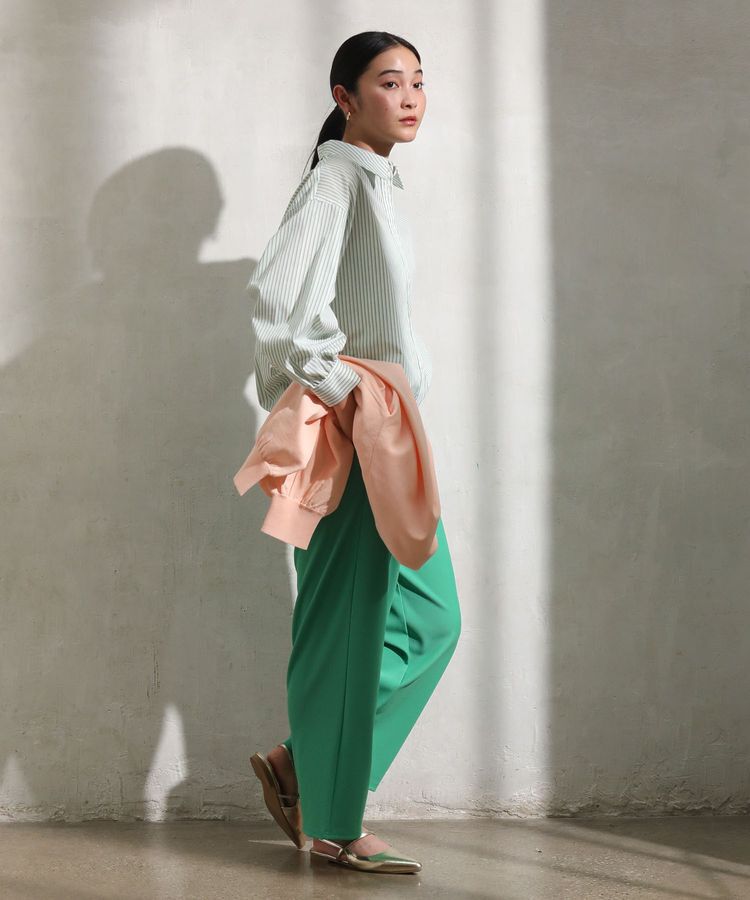 Green Parks「イージーケア裾ドロストシャツ」|シャツ・ブラウス|