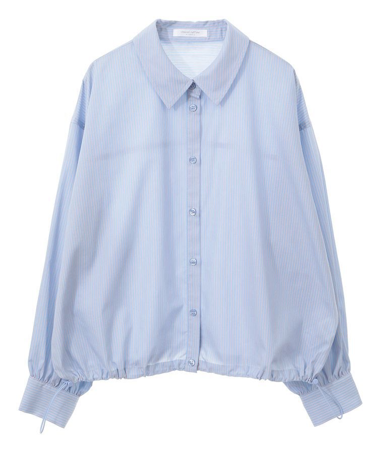 Green Parks「イージーケア裾ドロストシャツ」|シャツ・ブラウス|