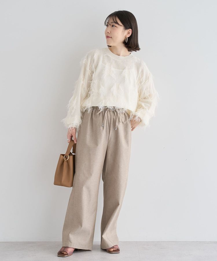 Green Parks「綿麻混イージーワイドパンツ」|その他|