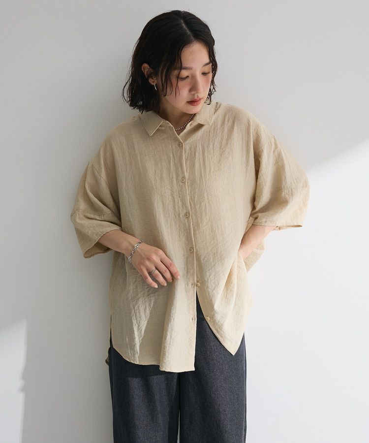 Green Parks「・ELENCARE DUEシアーボリュームスリーブシャツ」|シャツ・ブラウス|