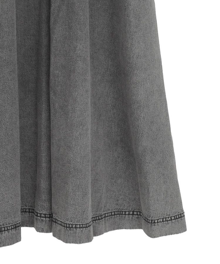 Green Parks「■ESCAR デニムラッフルカラーワンピース」|ワンピース|