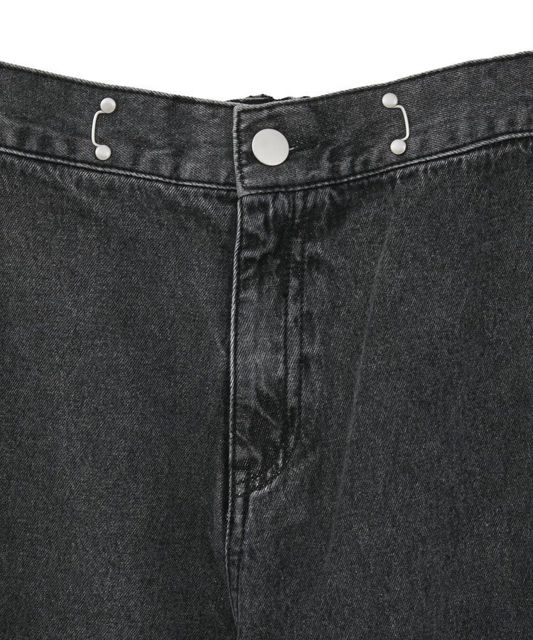 Green Parks「タックワイドデニムパンツ」|デニム|