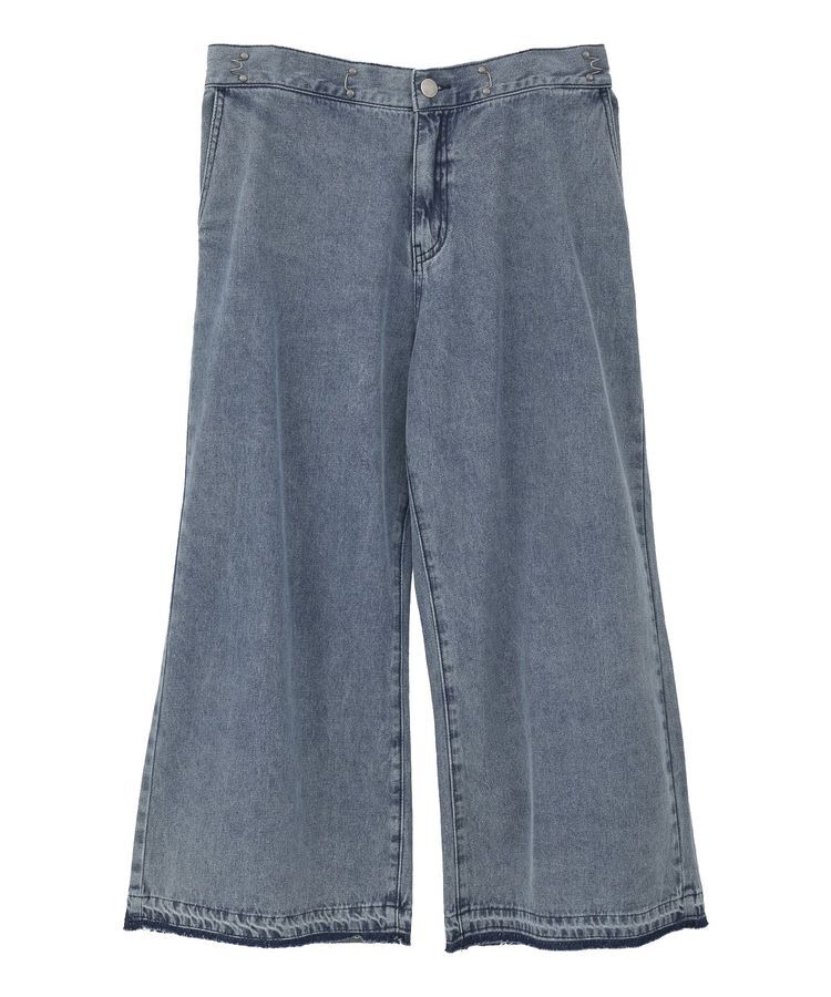 Green Parks「タックワイドデニムパンツ」|デニム|