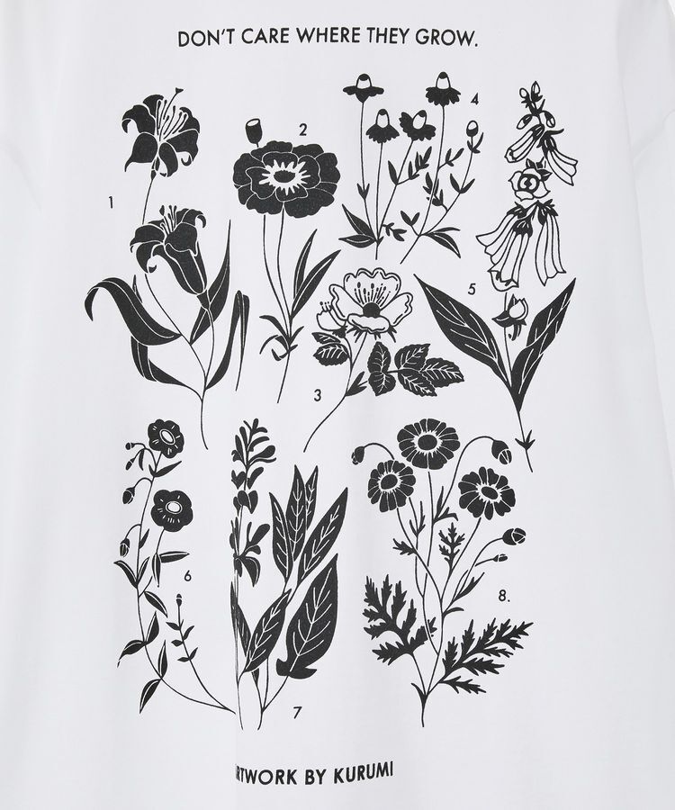 Green Parks「■WITH KURUMI NAKATA フラワーフロッキーロンT」|Tシャツ・カットソー|