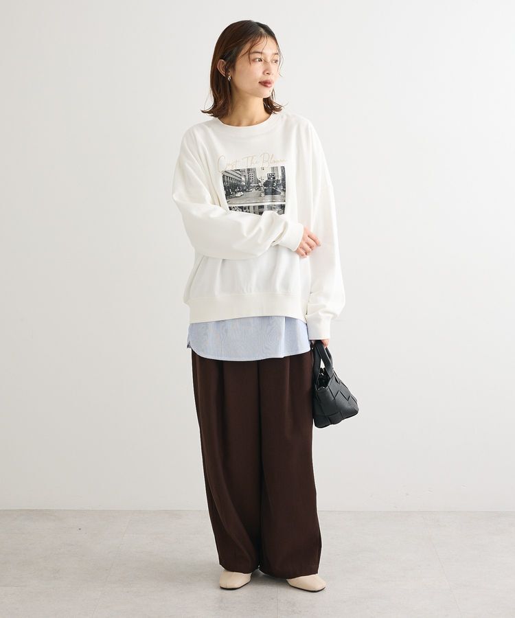 Green Parks「裾ドッキングホワイトインナー」|Tシャツ・カットソー|