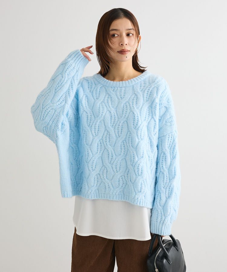 Green Parks「裾ドッキングホワイトインナー」|Tシャツ・カットソー|