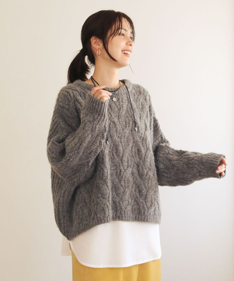 Green Parks「裾ドッキングホワイトインナー」|Tシャツ・カットソー|