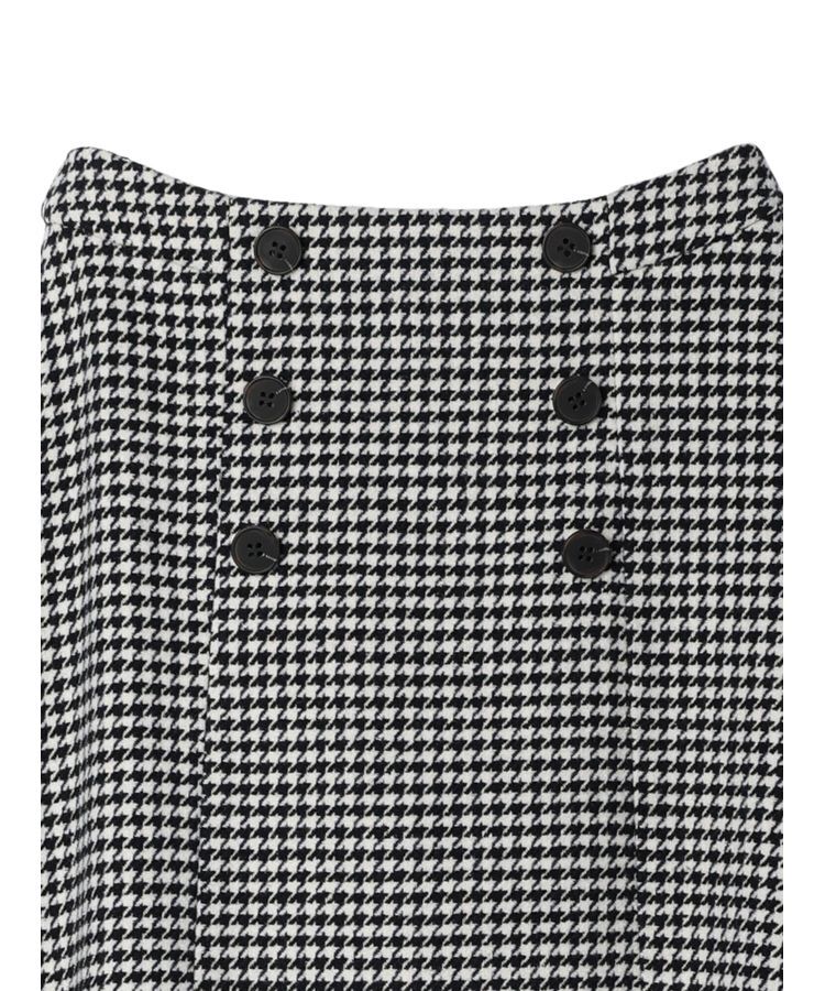 YECCA VECCA「千鳥柄Aラインロングスカート」|スカート|