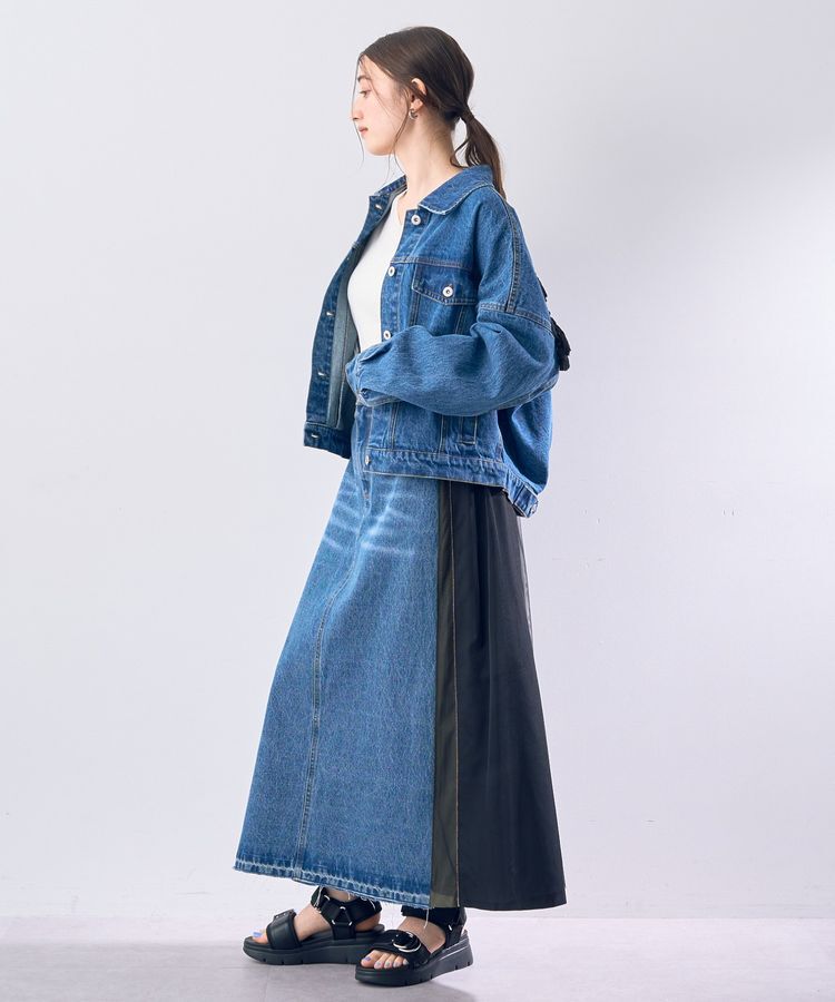 Editt by YECCA VECCA「フリンジデニムジャケット」|テーラードジャケット|