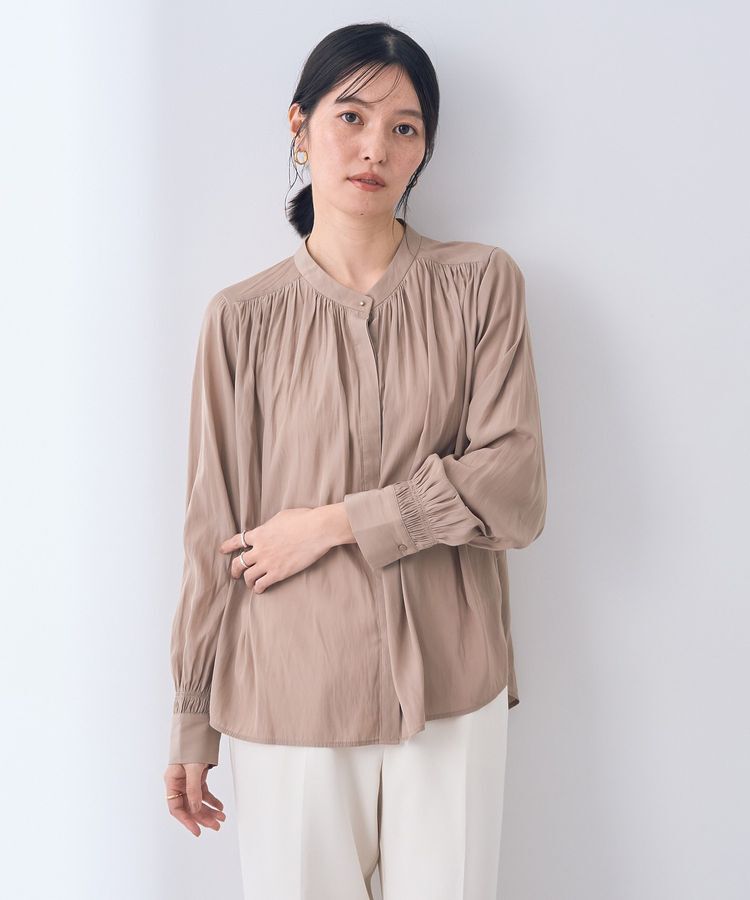 YECCA VECCA「ギャザーブラウス」|シャツ・ブラウス|