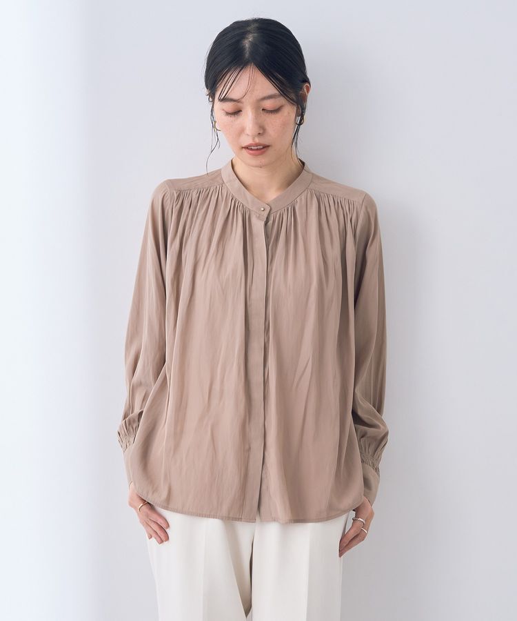 YECCA VECCA「ギャザーブラウス」|シャツ・ブラウス|