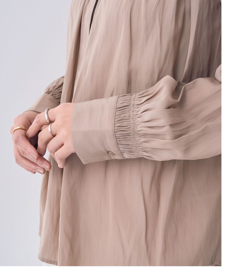 YECCA VECCA「ギャザーブラウス」|シャツ・ブラウス|