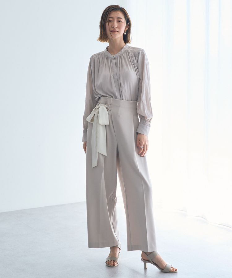 YECCA VECCA「ギャザーブラウス」|シャツ・ブラウス|