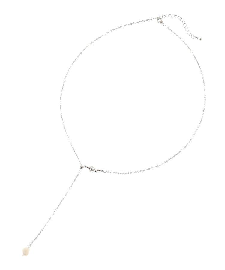 YECCA VECCA「淡水パールスライドラリエット」|ネックレス|