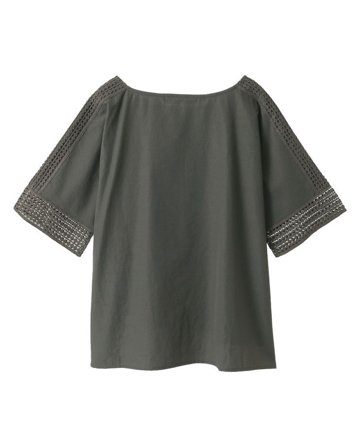 YECCA VECCA「レースMIXドルマンブラウス」|シャツ・ブラウス|