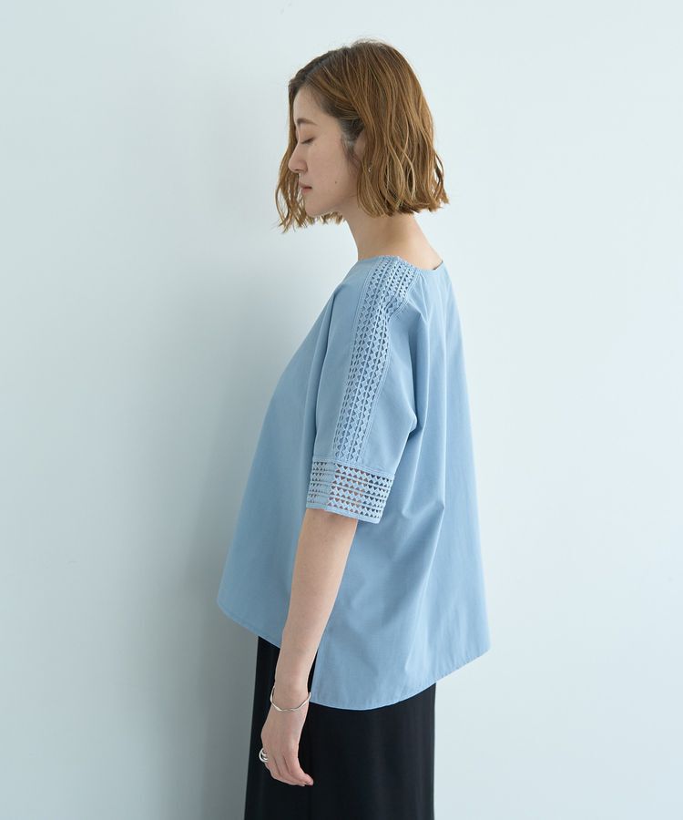 YECCA VECCA「レースMIXドルマンブラウス」|シャツ・ブラウス|