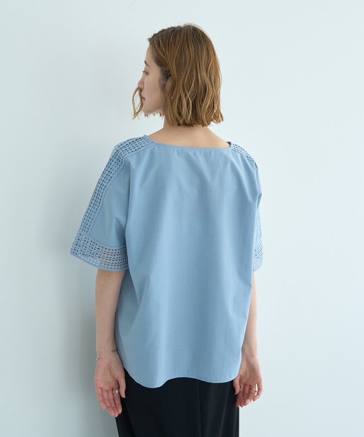 YECCA VECCA「レースMIXドルマンブラウス」|シャツ・ブラウス|