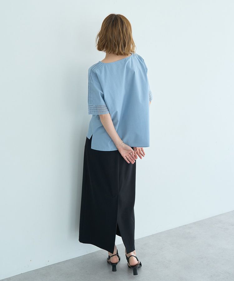 YECCA VECCA「レースMIXドルマンブラウス」|シャツ・ブラウス|