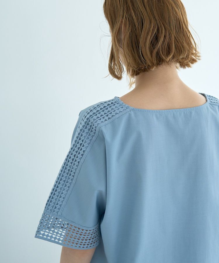 YECCA VECCA「レースMIXドルマンブラウス」|シャツ・ブラウス|