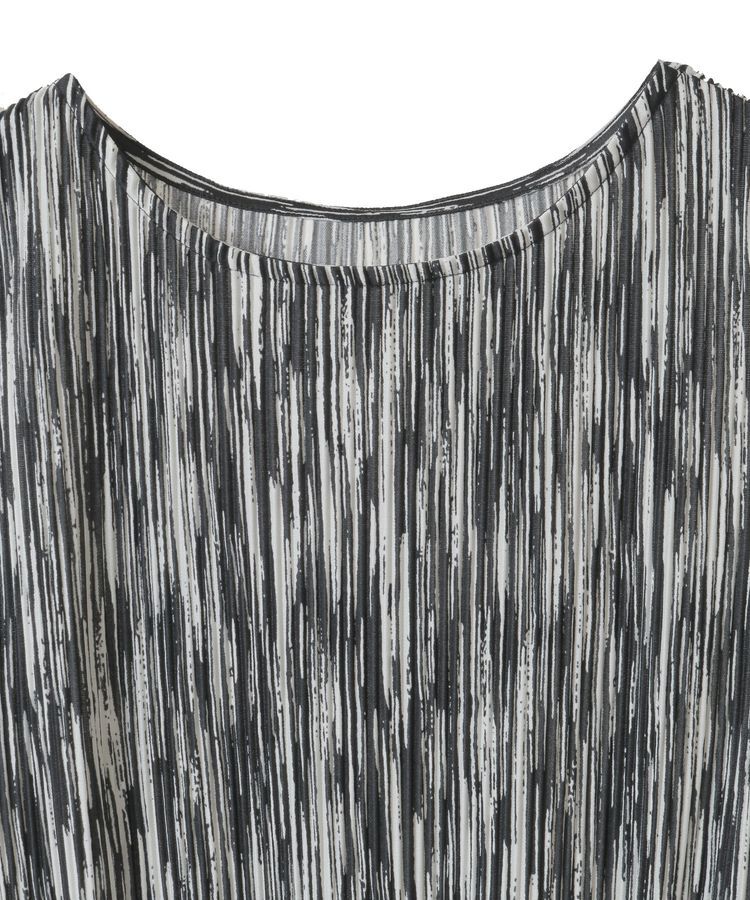 YECCA VECCA「ランダムアート柄プリーツワンピース」|ワンピース|