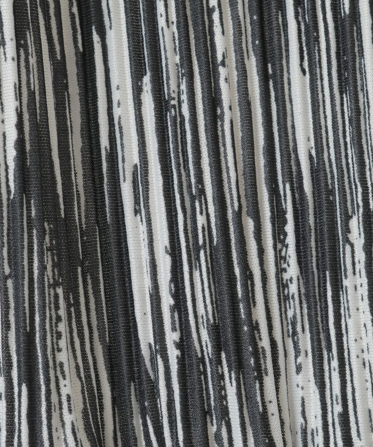 YECCA VECCA「ランダムアート柄プリーツワンピース」|ワンピース|