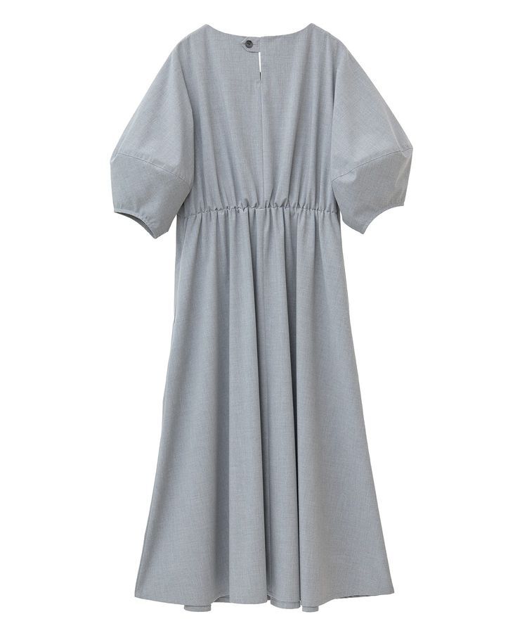 YECCA VECCA「【UVカット/接触冷感】ボリュームスリーブタックワンピース」|ワンピース|