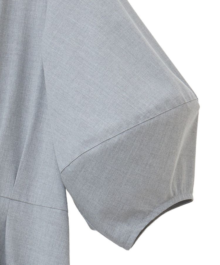 YECCA VECCA「【UVカット/接触冷感】ボリュームスリーブタックワンピース」|ワンピース|