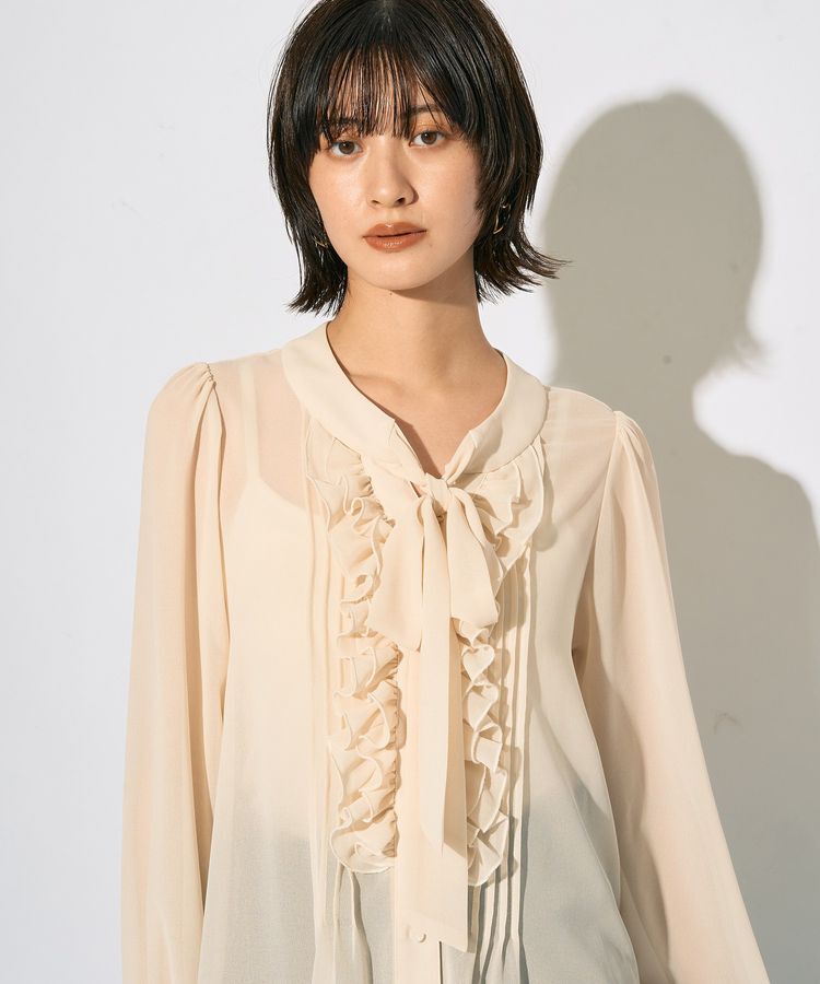 YECCA VECCA「【archive】フリルボウタイブラウス」|シャツ・ブラウス|
