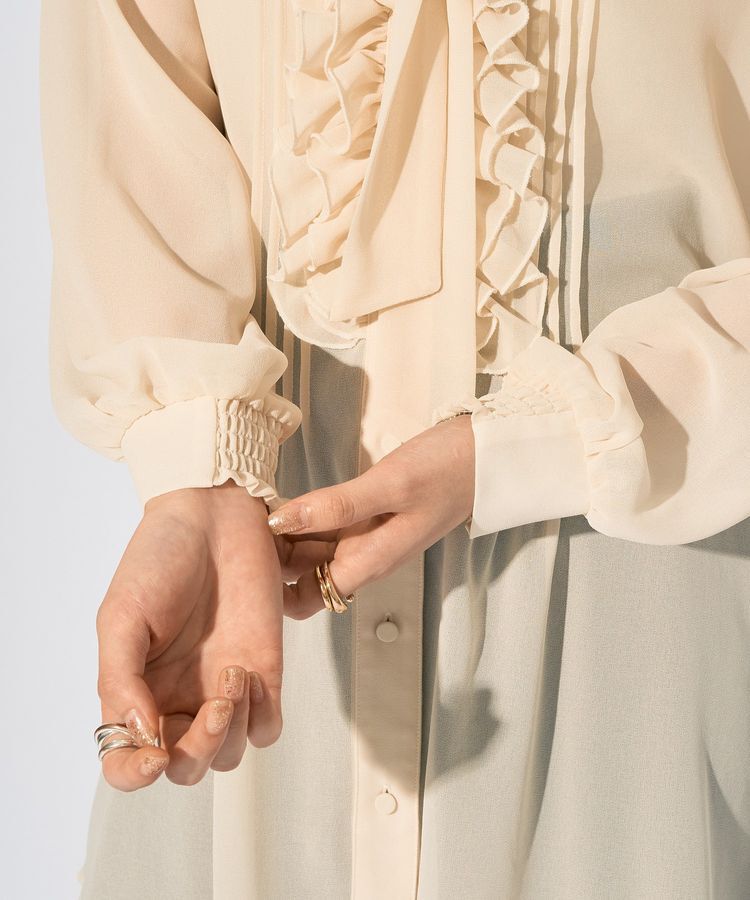 YECCA VECCA「【archive】フリルボウタイブラウス」|シャツ・ブラウス|