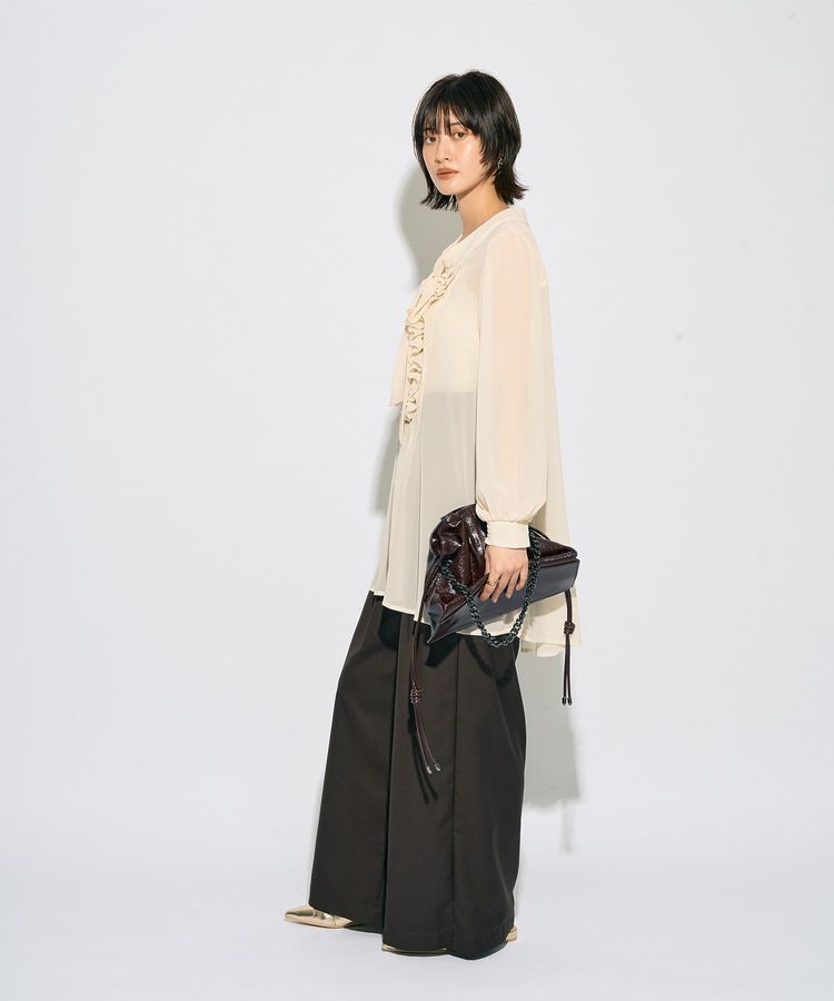 YECCA VECCA「【archive】フリルボウタイブラウス」|シャツ・ブラウス|