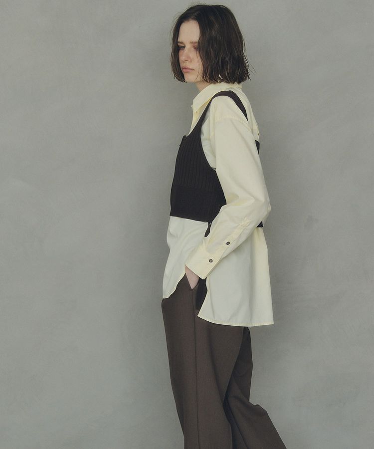 YECCA VECCA「ZIPニットビスチェ」|ニット・セーター|